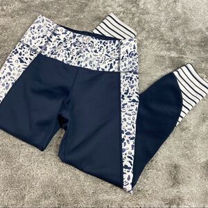 Apana blue workout capris small